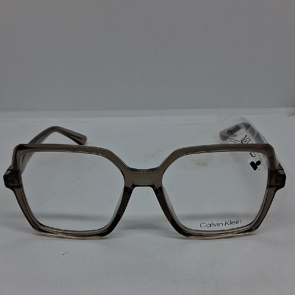 NWT Rxable Calvin Klein CK25547 Transparent Brown Eyeglass Frames